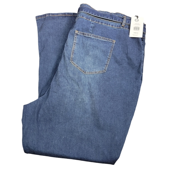 Fashion To Figure Jeans Size 28 Womens Plus Size New WIth Tags Waist 50" Stretch - Picture 5 of 13